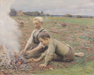 The Potato Gatherers by Jose Julio de Souza Pinto